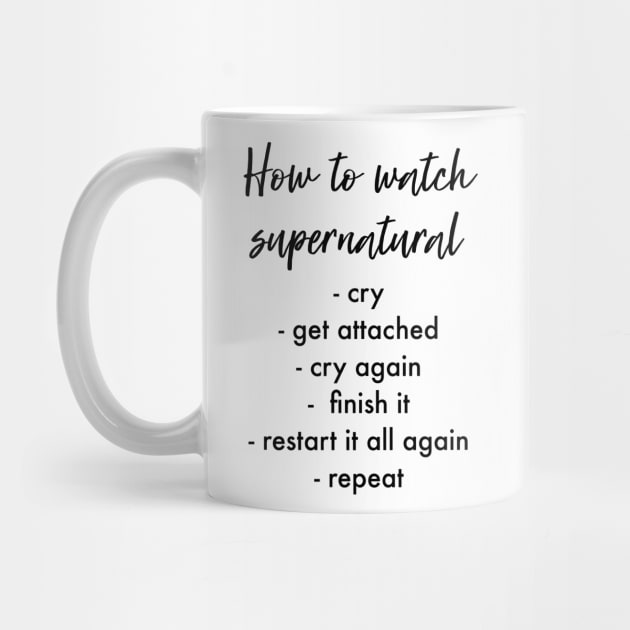 How to watch supernatural by Beccaobrienmd13 